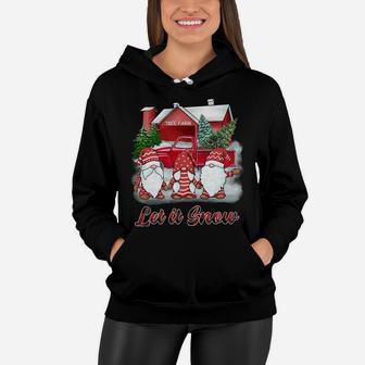 Christmas Shirts Let It Snow Gnome Womens Kids Christmas Sweatshirt Women Hoodie | Crazezy DE