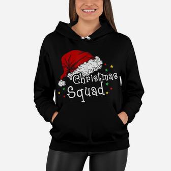 Christmas Squad Funny Santa Hat Family Matching Pajamas Boys Women Hoodie | Crazezy