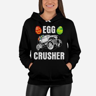 Cute Easter Egg Crusher Monster Truck Boys Kids Teens Women Hoodie | Crazezy