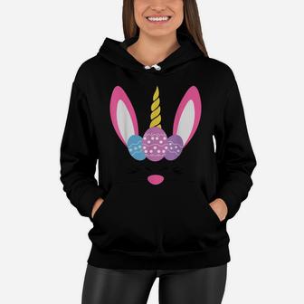 Cute Unicorn Rabbit Easter Day Girls Kids Gift Women Hoodie | Crazezy DE
