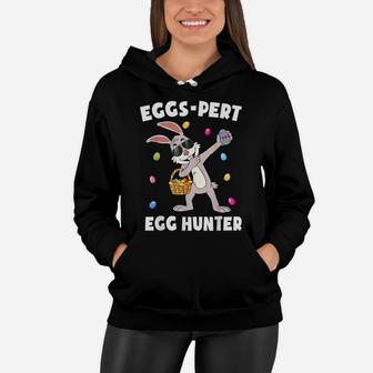 Easter Eggspert Egg Hunter Toddler Kids Cute Easter Bunny Women Hoodie | Crazezy