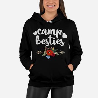 Funny Camp Besties Shirt Cute Best Friend Camper Gift Girl Women Hoodie | Crazezy DE
