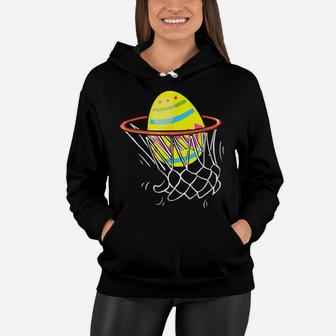 Funny Easter Basketball Egg Hunting Kids Boys Teens Women Hoodie | Crazezy CA