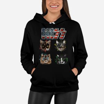 Funny Hiss Funny Cats Cute Cat Lover Shirt Kids Mens Womens Women Hoodie | Crazezy
