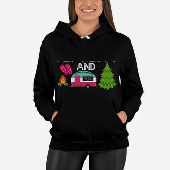 Funny Rv Camper I'm A Flip Flops And Camping Kinda Girl Women Hoodie | Crazezy