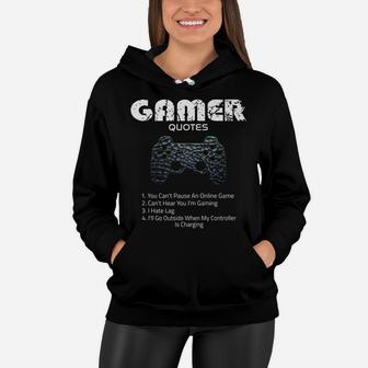 Gamer Funny Quotes Video Games Gaming Gift Boys Girls Teens Women Hoodie | Crazezy CA
