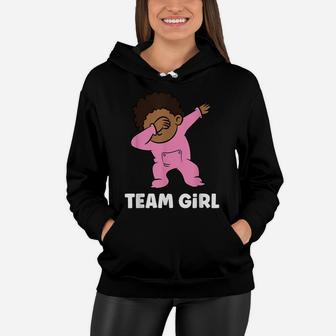 Gender Reveal Baby Shower Team Girl Women Hoodie | Crazezy