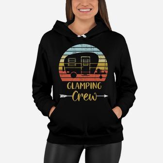 Glamping Crew Funny Matching Family Girls Camping Trip Women Hoodie | Crazezy AU
