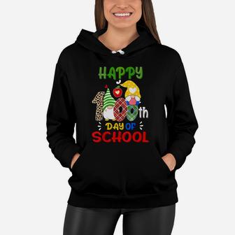 Happy 100Th Day Of School Gnomes For Virtual Teachers Kids Women Hoodie | Crazezy CA