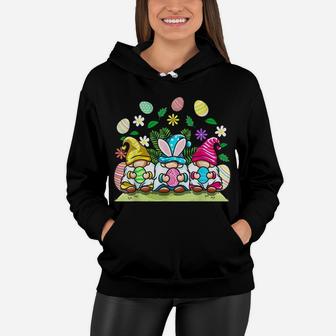 Happy Easter Gnomes Egg Hunting Gift For Men Womens Kids Women Hoodie | Crazezy