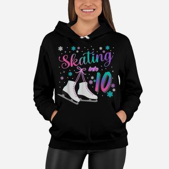 Ice Skating Rolling Birthday Party Girl Family Matching Women Hoodie | Crazezy DE