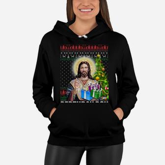 Jesus Birthday Boy Christmas Xmas Holiday Funny Ugly Sweater Sweatshirt Women Hoodie | Crazezy AU