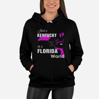 Kentucky Girl In Florida Women Hoodie - Thegiftio UK