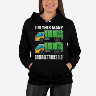 Kids 2 Year Old Garbage Truck 2Nd Birthday Shirt For Toddler Boy Women Hoodie | Crazezy DE