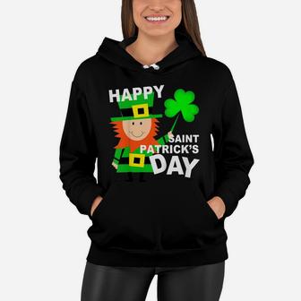 Kids Leprechaun Gift For Boys Girls Happy Saint Patricks Day Women Hoodie | Crazezy