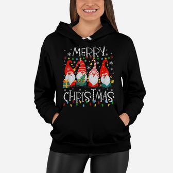 Merry Christmas Gnome Shirt Funny Family Xmas Kids Adults Women Hoodie | Crazezy
