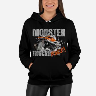 Monster Trucks Rule Hoodie For Boys Women Hoodie | Crazezy UK