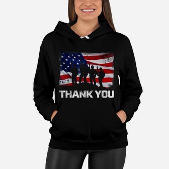 Patriotic T Shirt For Men Women Kids Thank You American Flag Women Hoodie | Crazezy
