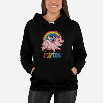 Piggycorn Pig Unicorn Lover Girls Women Hoodie | Crazezy CA
