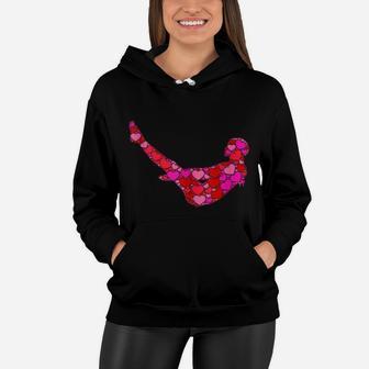 Pink Red Heart Valentines Day Gift For Women Girls - Pilates Women Hoodie | Crazezy