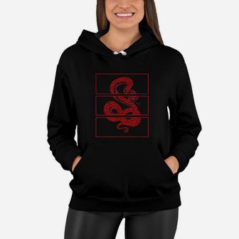 Red Snake Aesthetic Soft Grunge Goth Punk Teen Girls Clothes Women Hoodie | Crazezy AU