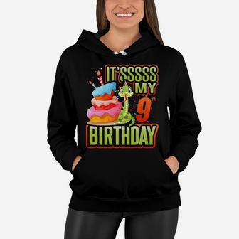 Snake Birthday Party Kids 9Th Reptile Supplies Decorations Women Hoodie | Crazezy AU