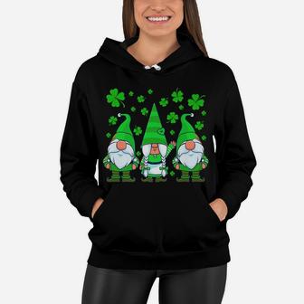 St Patricks Day Gnome Shamrock Gnomes Clover Women Kids Women Hoodie | Crazezy