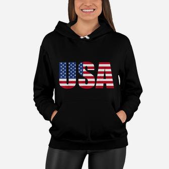 Usa Patriotic American Flag For Men Women Kids Boys Girls Us Women Hoodie | Crazezy CA