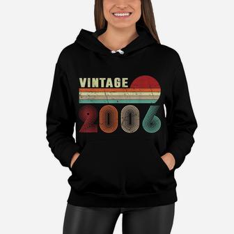 Vintage 2006 Funny 14 Years Old Boys And Girls 14Th Birthday Women Hoodie | Crazezy AU