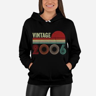 Vintage 2006 Funny 14 Years Old Boys And Girls 14Th Birthday Women Hoodie | Crazezy UK