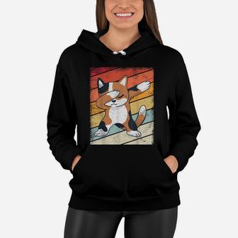 Vintage Cat Dabbing Cute Retro Cats Graphic Gift Kids, Youth Women Hoodie | Crazezy