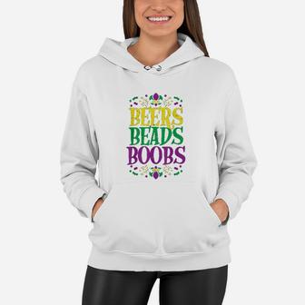 Beads Bobs Funny Mardi Gras Carnival Men Boyfriend Women Hoodie - Thegiftio UK