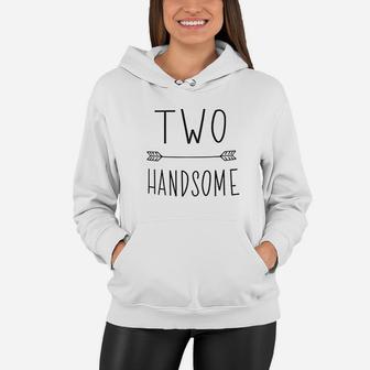 Bump And Beyond Designs Second Birthday Outfit Boy Two Handsome Birthday Women Hoodie | Crazezy AU
