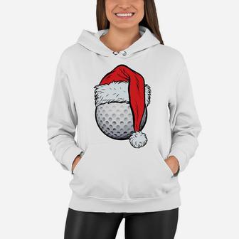Christmas Golf Ball Santa Hat Funny Sport Xmas Boys Kids Men Sweatshirt Women Hoodie | Crazezy CA