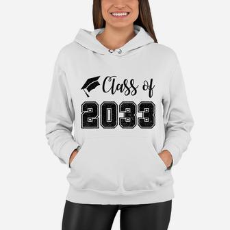 Class Of 2033 Grow With Me Shirt 1St Day Of School Gift Girl Women Hoodie | Crazezy CA