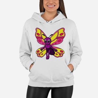Cute Cartoon Butterfly Boys Girls Kids Gift Women Hoodie - Seseable