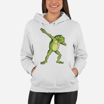 Dabbing Frog T Shirt Kids Boys Girls Funny Animal Dab Gift Women Hoodie | Crazezy