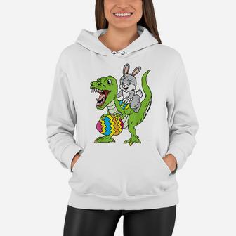 Easter Bunny Dinosaur Boys Girls Kids Dino Lover Women Hoodie | Crazezy UK