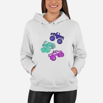 Girls Like Monster Trucks Too Women Hoodie - Thegiftio