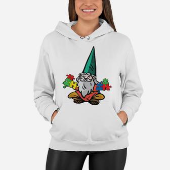 Gnome Autism Awareness Cute Baby Boys Girls Toddlers Kids Women Hoodie | Crazezy