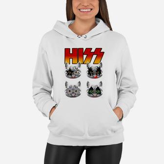 Hiss Funny Cats Kittens Rock Rockin T-shirt For Kid Adults Women Hoodie