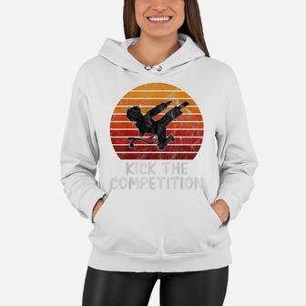 Kick The Competition Vintage Funny Karate Boys Mens Teen Women Hoodie | Crazezy