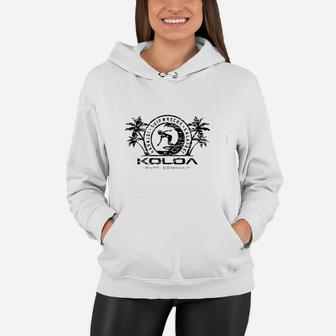 Koloa Surfer Girl Women Hoodie - Thegiftio UK