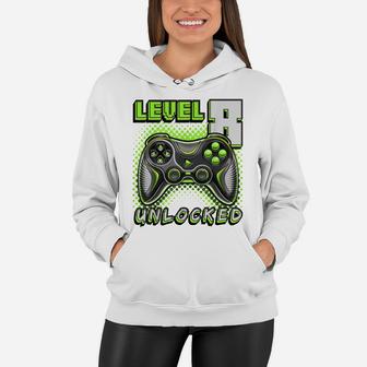 Level 8 Unlocked Video Game 8Th Birthday Gamer Boys Women Hoodie | Crazezy AU
