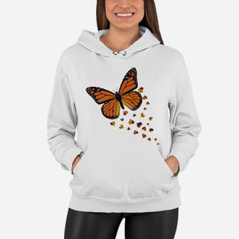 Monarch Butterfly Love Hear Gift For Women And Girls Women Hoodie - Thegiftio UK
