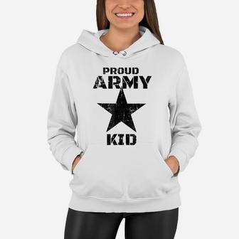 Proud Army Kid Military Patriotic Distressed T Shirt Women Hoodie | Crazezy AU