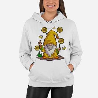 Sunflower Gnome Shirt Women Buffalo Plaid Girls Flower Lover Women Hoodie | Crazezy UK