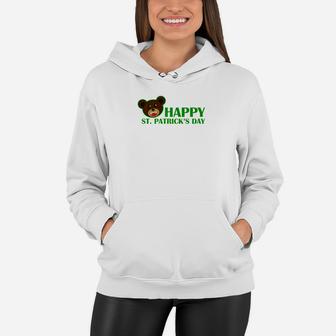 Toddler Boy Girl Teddy Bear St Patricks Day Gift Women Hoodie - Thegiftio
