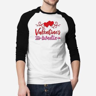 Valentines Sweetie Valentine Gift Happy Valentines Day Raglan Baseball Shirt - Seseable