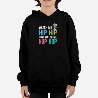 Hip Hop Bunny Easter Boys Girls Kids Cool Bunny Youth Hoodie - Seseable